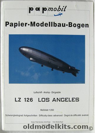 Papmobil 1/200 USS Los Angeles ZR3 - ex LZ126 Zeppelin plastic model kit